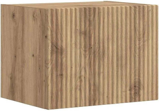 vidaXL TV-Wandschrank in Eiche Optik, Braun, B/T/H: 60 x 31 x 29,5 cm - Bild 1
