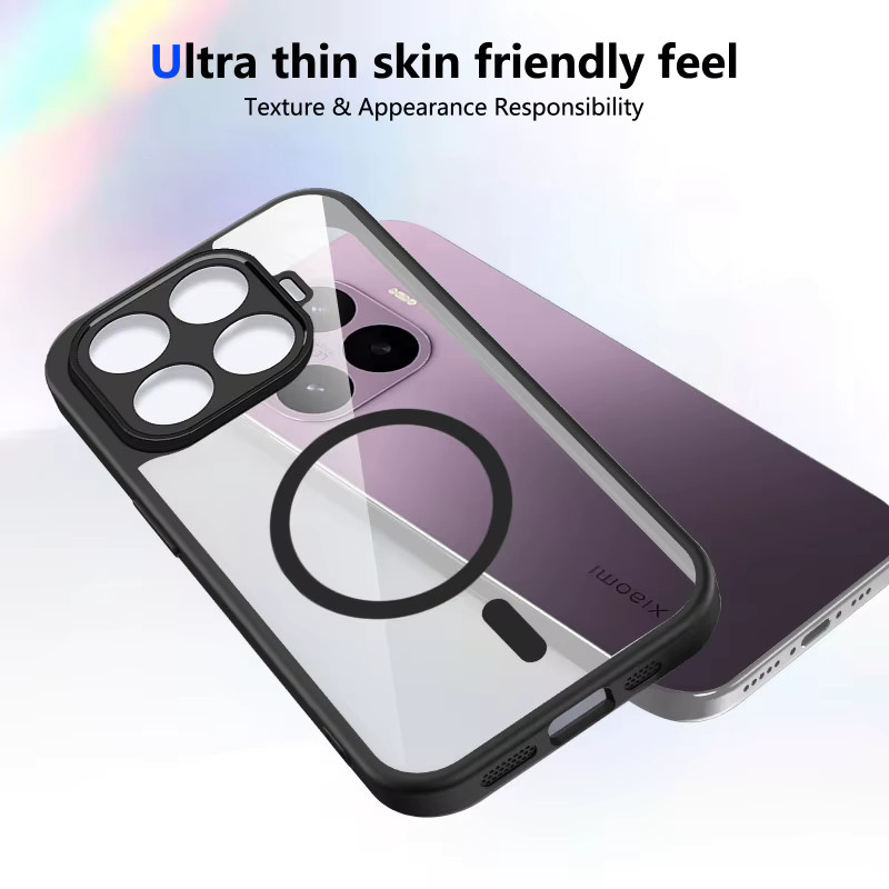 Xiaomi Handyhülle Transparent Matt mit Magnetisch Kabellosem Laden und Linsenschutz für Xiaomi 17T Pro 17T 15T Pro 15T - Bild 4