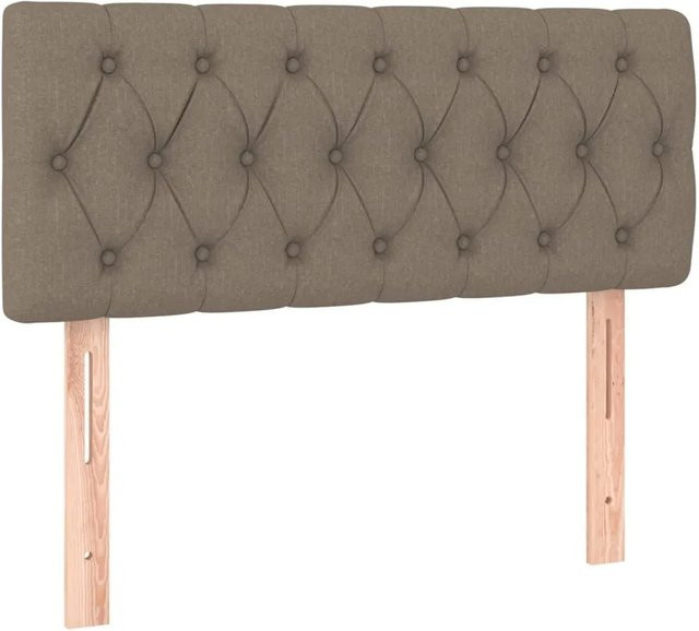 vidaXL Kopfteil Polsterteil in Taupe, Stoffbezug, B/T/H: 90 x 7 x 78/88 cm - Bild 1