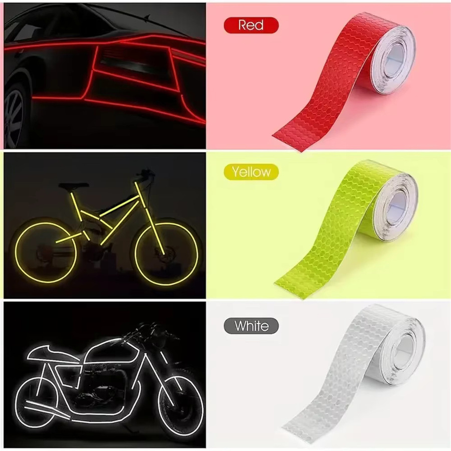 Reflektierendes Auto-Klebeband in Gelb als Sicherheitswarnaufkleber und Reflektor-Schutzband für LKW, Auto und Motorrad, Breite: 5 cm, Länge: 3 m - Bild 5