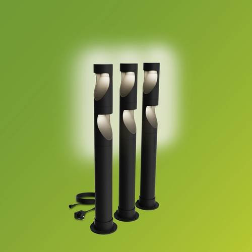 Philips Desi LED Außenstandleuchte Set Schwarz 4.5W Warmweiß - Bild 3
