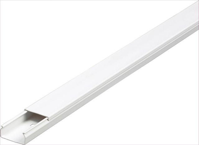 REV Leitungsschutz-Kanal aus Kunststoff in Weiß, B/H: 30 x 15 mm, Länge: 2 m - Bild 1
