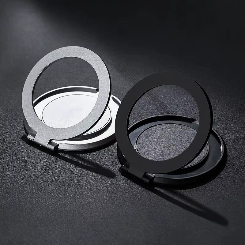 WSSHE Multifunktionaler tragbarer und drehbarer Handy-Ständer mit Fingerring-Halterung in Schwarz - Bild 2