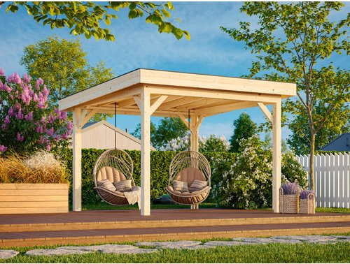 PALMAKO Pavillon Lenna Set in Braun, B/T/H: 300 x 300 x 245 cm - Bild 1