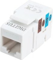 DIGITUS CAT 6 Keystone-Modul Klasse E ungeschirmt Ethernet LAN Weiß - Bild 1