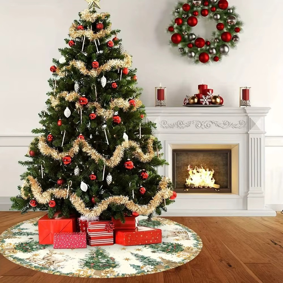 VIKAMA Weihnachts-Rentierbaumrock für Innen- und Außenbereiche zur Partydekoration - Bild 2