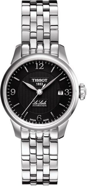 Tissot Armbanduhr Automatik, Edelstahl, schwarzes Zifferblatt, 25,3 mm - Bild 1