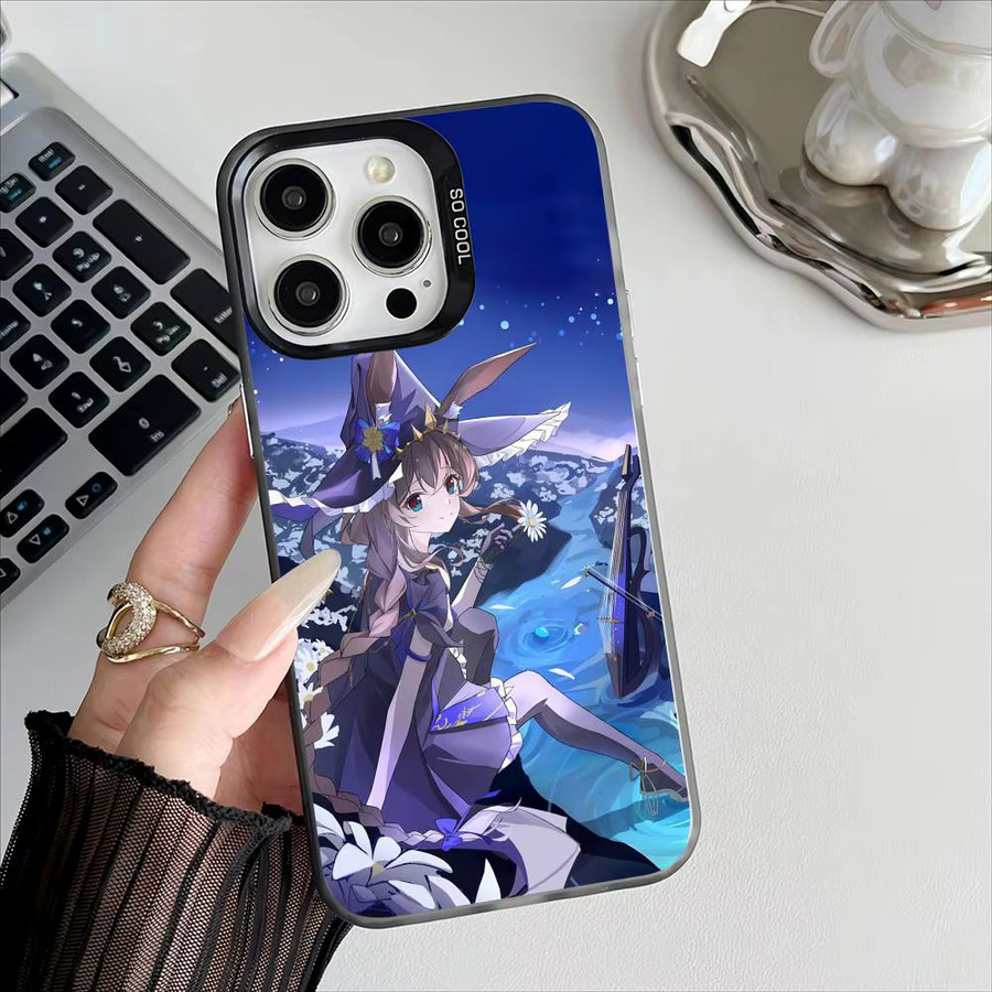 Kawayii A-Amiya Arknight Handyhülle mit Schutzbeschichtung für Apple iPhone 11 12 13 14 15 16 Pro Max Plus in Multicolour - Bild 3