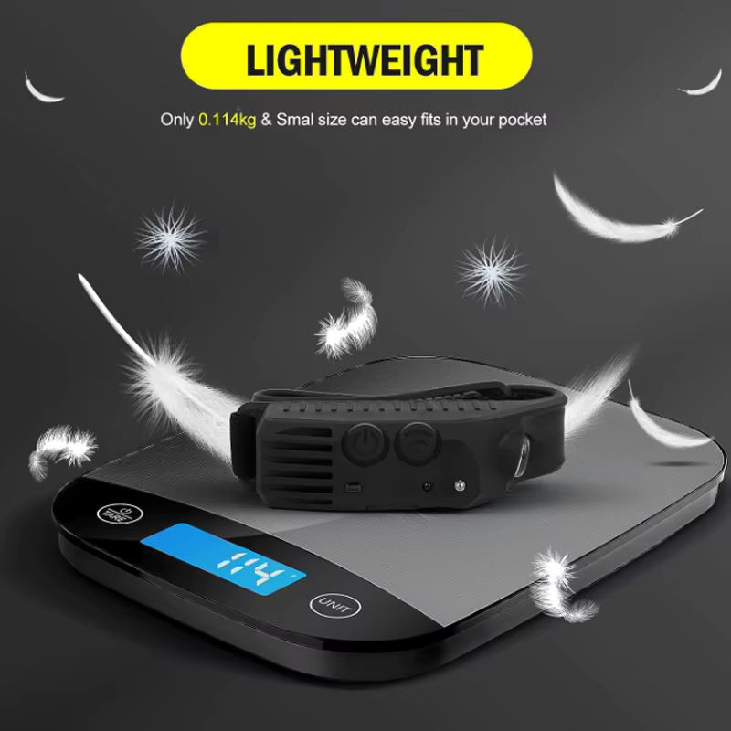 XIWANGFIRE COB-Induktionsscheinwerfer mit Bewegungssensor, USB wiederaufladbarer Akku und Taschenlampe-Funktion, Schwarz - Bild 2
