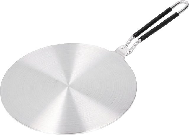 TOMTOP JMS Induktionsadapterplatte aus Edelstahl als Wärmeverteiler für Gasherde, Silber, Durchmesser: 24 cm - Bild 1