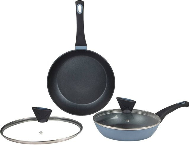 SAN IGNACIO Pfannenset VERA aus Aluminium, 4-teilig, Blau - Bild 1