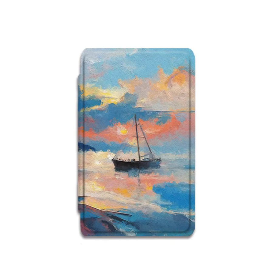 XTEINK Folio-Hülle für X4/X3 mit Ölgemälde-Design, stoßfeste Magnet-Schutzhülle in Bunt - Bild 2