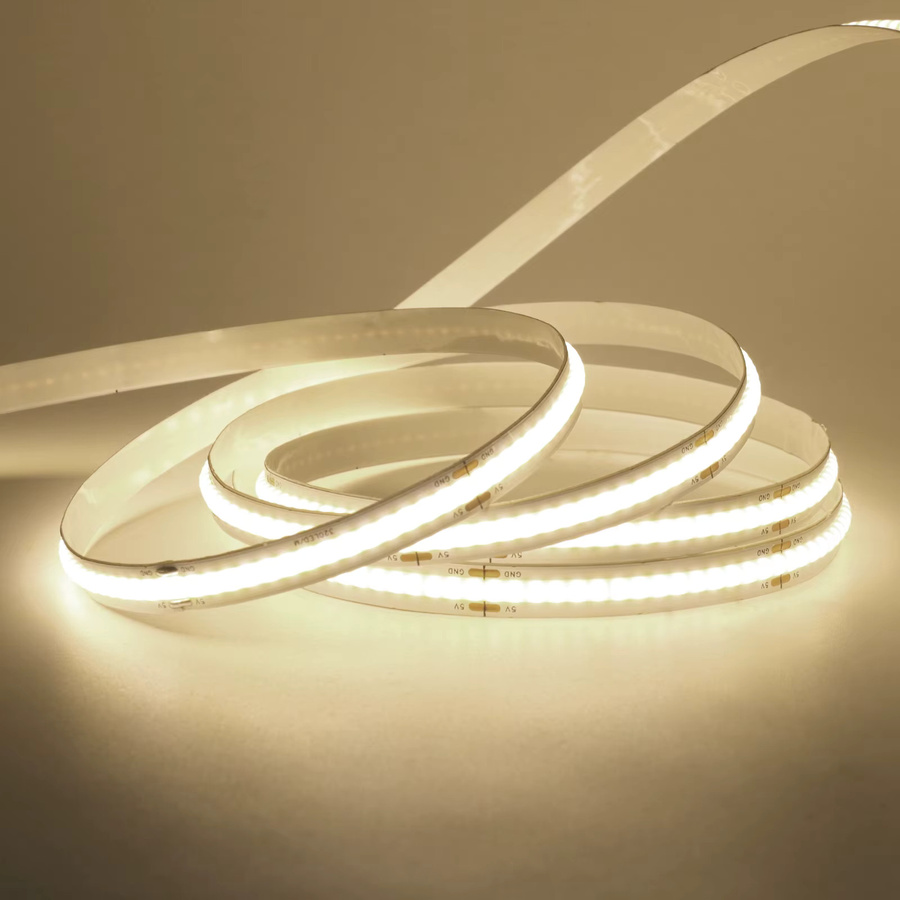 HEGEHE COB LED-Streifen mit 320 LEDs für TV-Hintergrundbeleuchtung, USB und AA-Batteriebox, RGB in Weiß, Rot, Blau, Rosa und Gelb - Bild 5