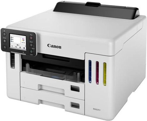 Canon MAXIFY GX5550 Tintenstrahldrucker mit Tintentank-System, A4, Duplex, LAN, USB und WLAN, Weiß - Bild 1