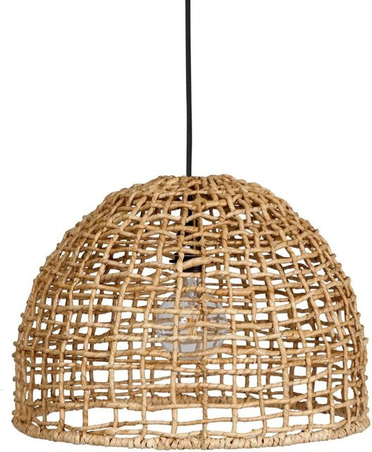 PR Home Cebu Pendelleuchte aus Rattan in Beige, B/T/H: 46 x 33 x 33 cm - Bild 1