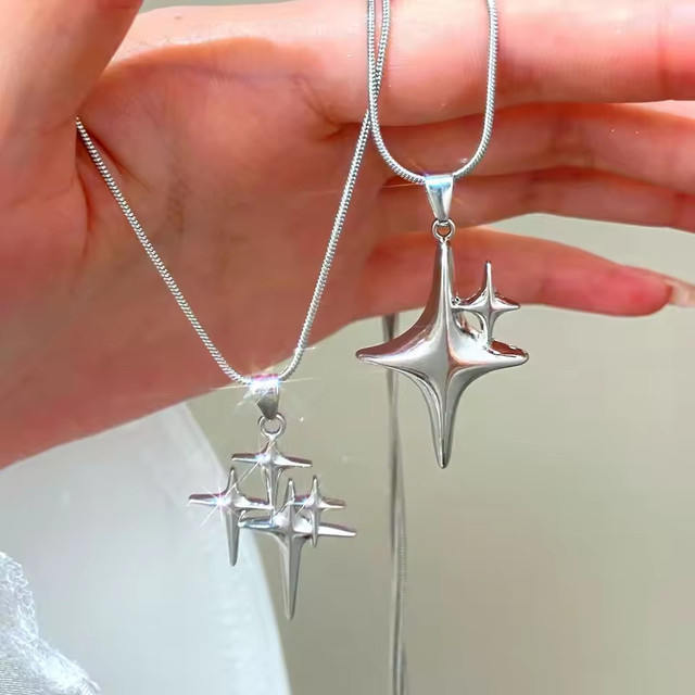 YUMEI Halskette mit Kruzifix-Anhänger, Silber, Unisex - Bild 1