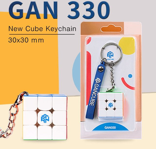 GAN GAN 330 Mini 3x3 Keychain Cube Speedcube Puzzle ab 14 Jahren - Bild 1