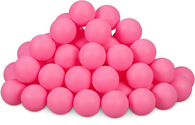 Relaxdays Beer Pong Bälle Kunststoff Pink 100er Set - Bild 1