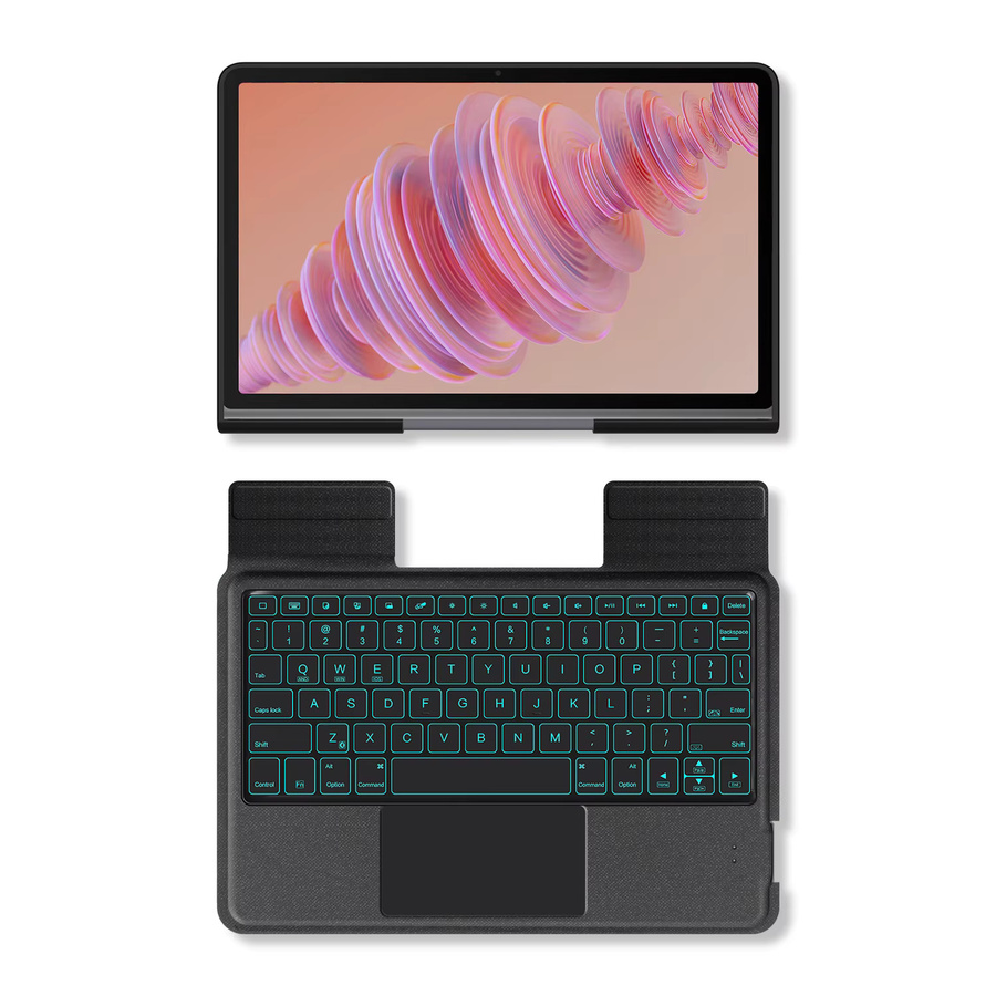 Lenovo Smart Tastatur mit Touchpad und Hintergrundbeleuchtung für Tab Plus 11,5 Zoll 2024 Xiaoxin Pad Studio TB351FU, Schwarz - Bild 2