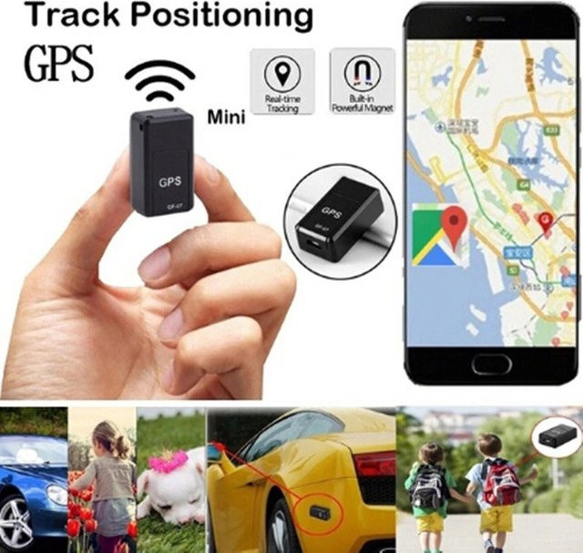 Mini GF-07 GPS Tracker in Schwarz für Auto, Fahrrad, Haustiere und Kinder mit Echtzeit-Tracking und starkem Magneten - Bild 1