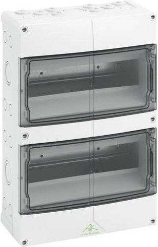 Spelsberg AKi 24 Kleinverteiler Aufputz in Weiß mit 24 Teilungen und 2 Reihen - Bild 1