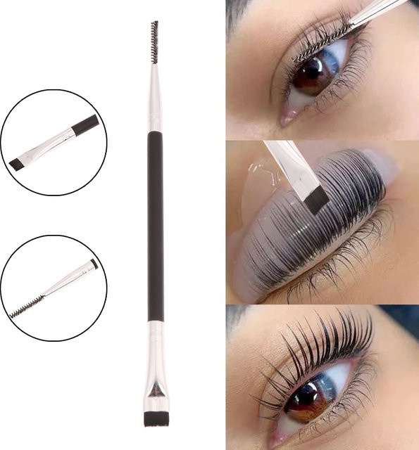 zephoco Wimpernlifting-Bürste, Doppelköpfige Detailbürste, Unisex - Bild 1