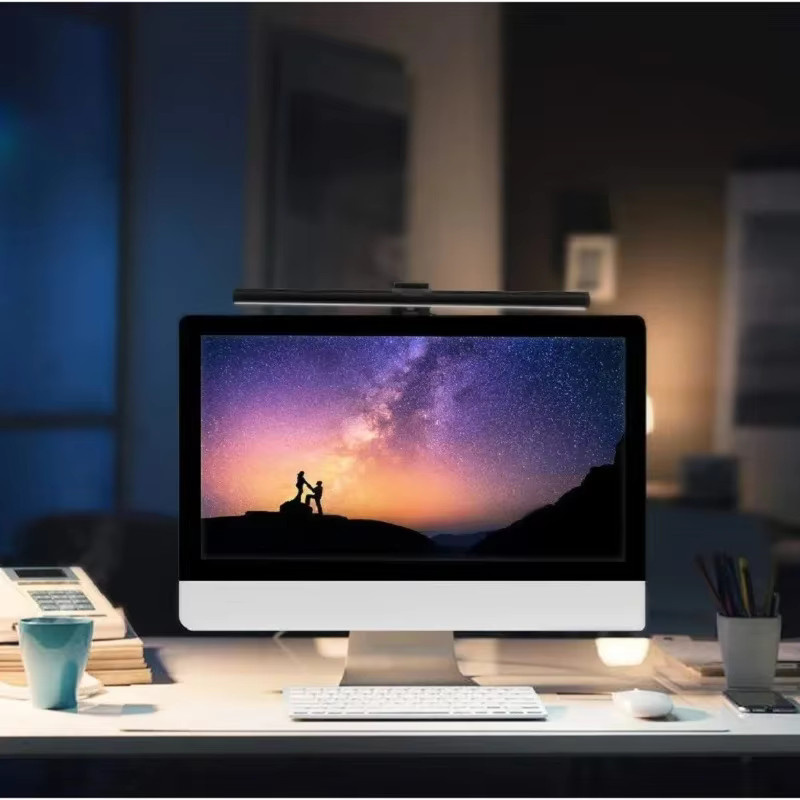 HOMEFISH LED Monitor-Lichtleiste in Schwarz mit stufenloser Dimmfunktion und Touch-Steuerung für Home-Office und Gaming - Bild 5