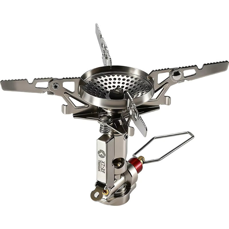 CAMPINGMOON XT-2F Xuanfeng Titan-Raketenherd Tragbarer Mini-Camping-Gasbrenner aus Titan in Silber - Bild 3