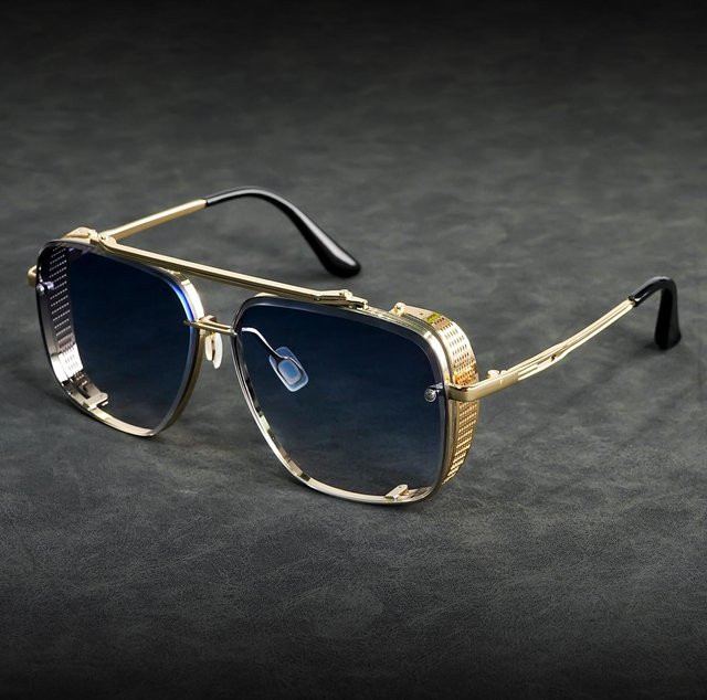 Dote Korrektionsbrille, Vollrand, rectangular, Metall, Damen, black, gold - Bild 1