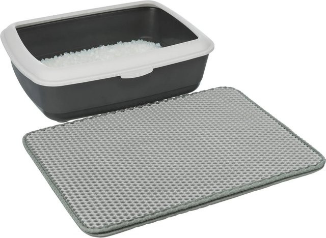 Trixie Sieb-Vorleger Eva für Katzentoiletten, Grau, B: 35 cm, T: 45 cm - Bild 1