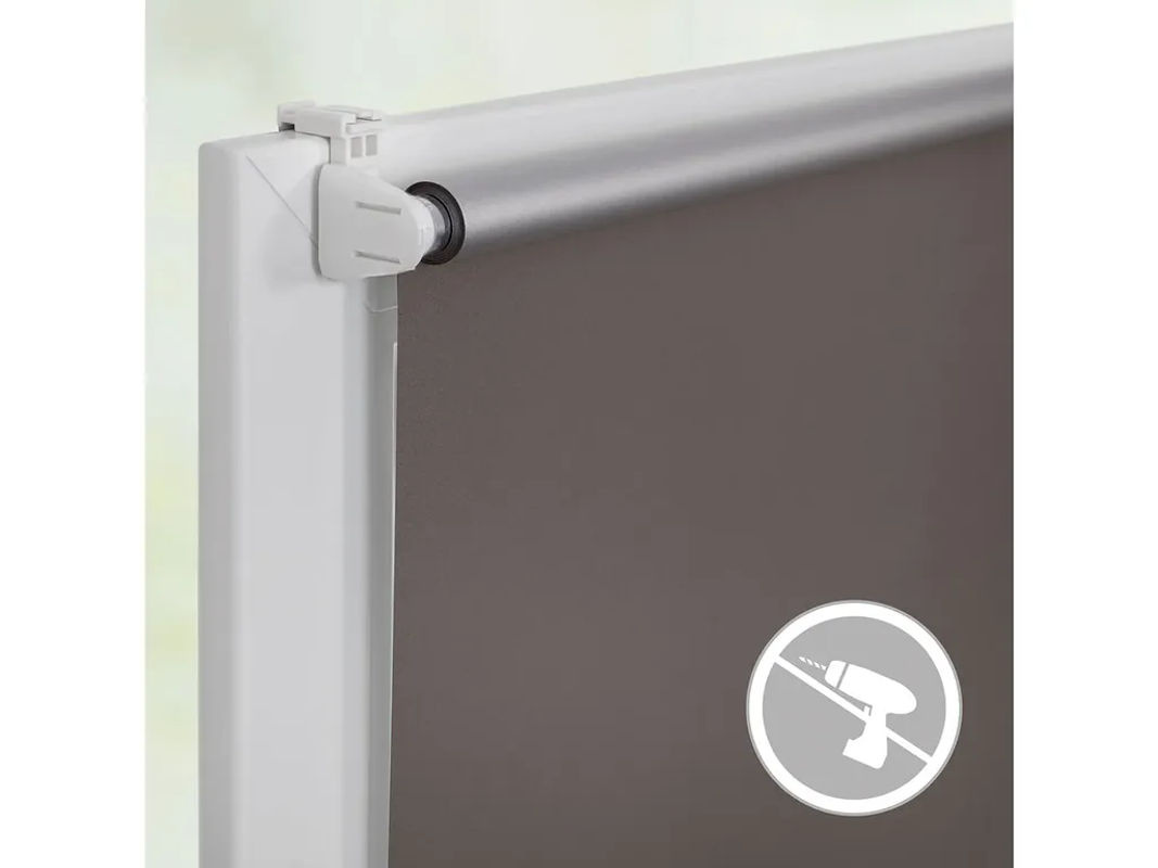 LICHTBLICK Thermo-Rollo Klemmfix Verdunkelnd, Taupe/Grau, B: 95 cm, H: 150 cm - Bild 4