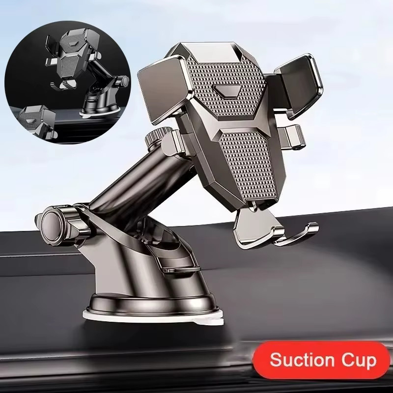 VORILYNEX Sucker Auto-Handyhalterung für das Armaturenbrett in Schwarz mit Saugnapf für iPhone, Xiaomi, Huawei und Realme - Bild 2