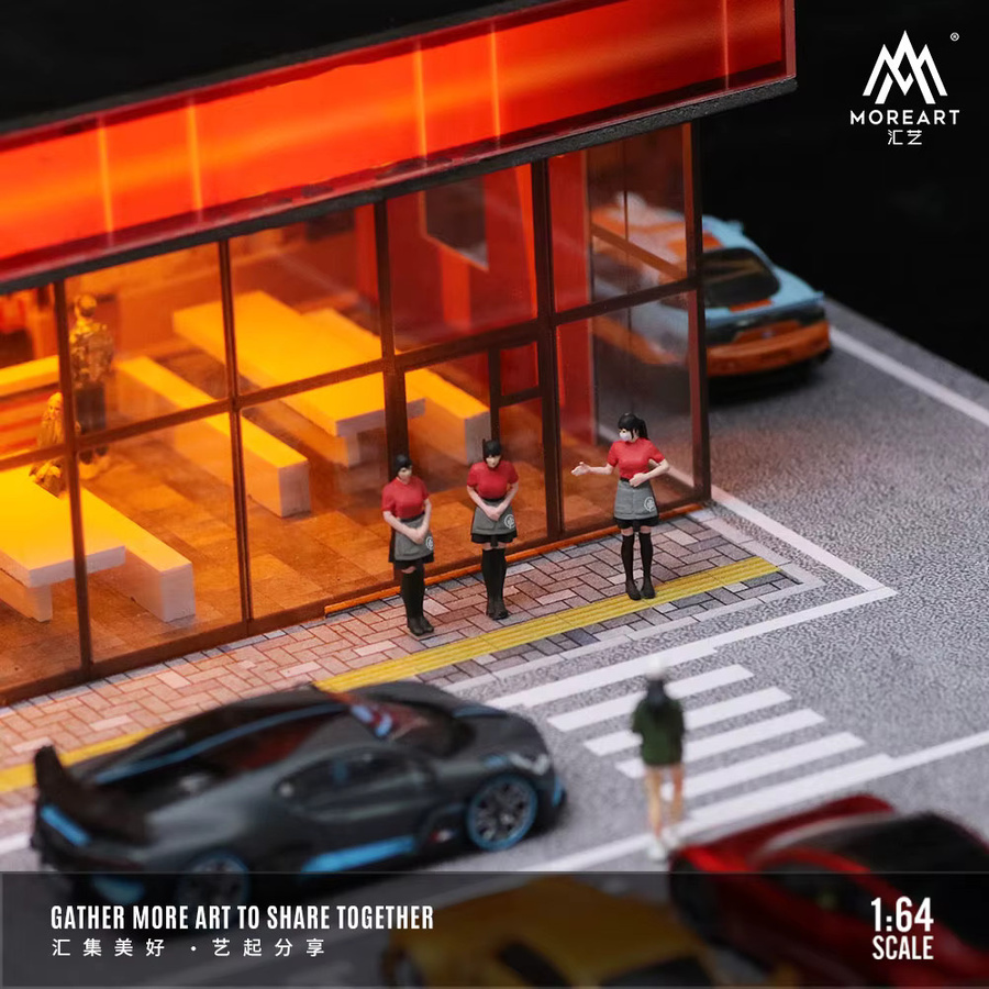 MoreArt Automontage-Szenen-Serienmodell, Automodell-Parkplatz, 1:64 - Bild 2