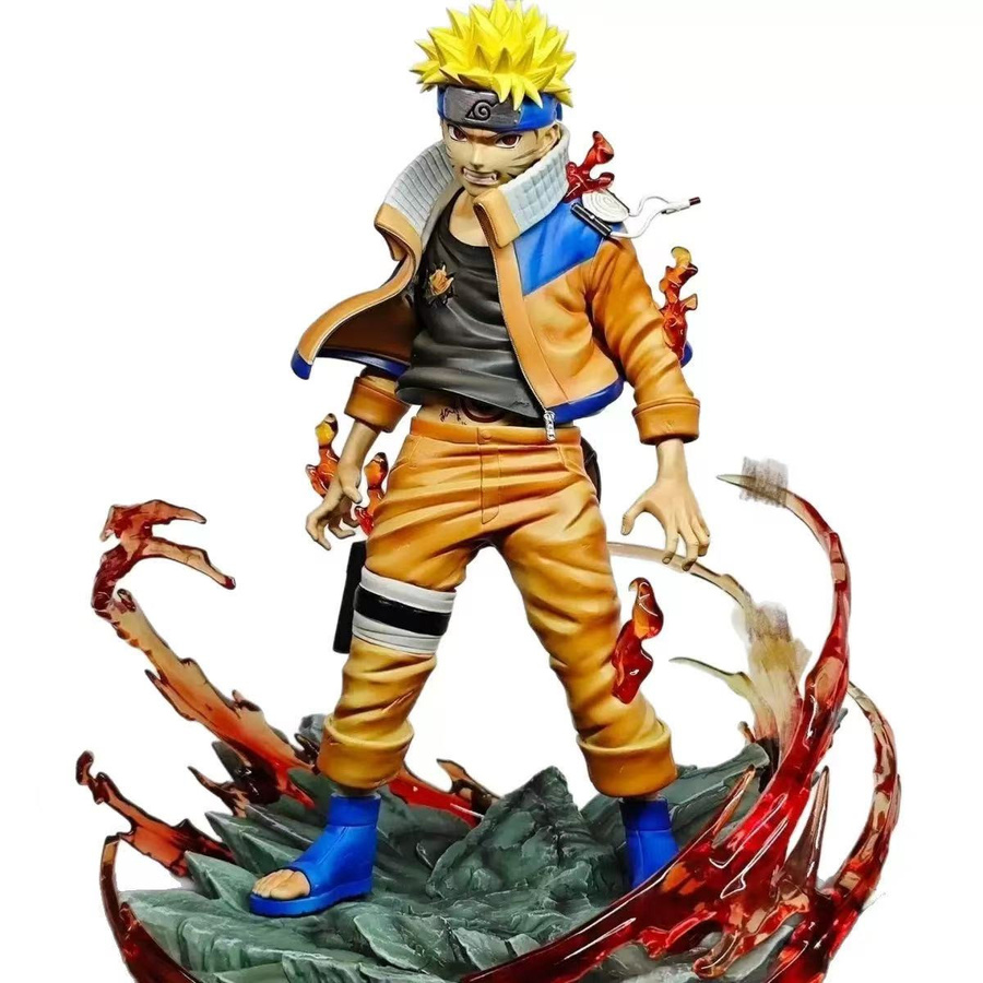 Yiran toy 1 Naruto Uzumaki Actionfiguren PVC Puppe Statue 2-teiliges Set - Bild 3
