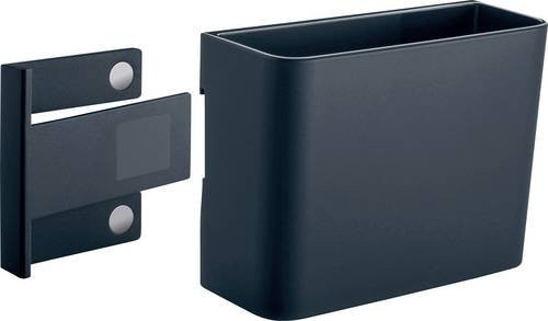 Sigel Stifteköcher GL802 aus Kunststoff in Anthrazit, B: 12,0 cm, H: 9,4 cm, T: 5,1 cm - Bild 1