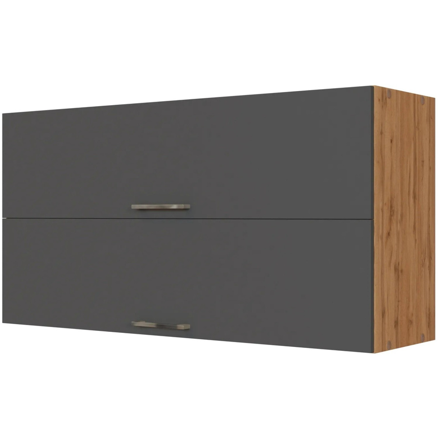 Held Möbel Küchen-Klapphängeschrank Sorrento in Anthrazit und Wotan Eiche, B/H/T: 110 x 57 x 34 cm - Bild 2