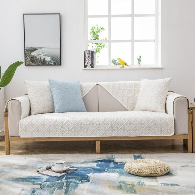 Four Seasons Modernes Sofakissen aus Stoff in Einfarbig, Quadratisch, B/B: 70 x 70 cm - Bild 1