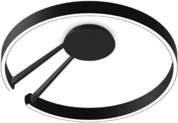 Occhio Mito aura 60 LED-Wand- und Deckenleuchte in Schwarz matt mit Occhio air Modul und dimmbarer Lichtfarbe (2700K - 4000K) - Bild 1
