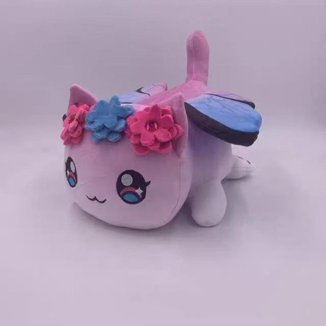 Aphmau Burger Pommes Katze Plüschtier Puppe, Weiches Kissen, 26cm, ab 14 Jahren - Bild 1