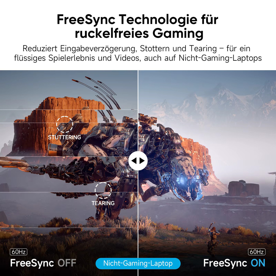 Dopesplay Tragbarer Monitor 14,1 Zoll mit HDR und 1200P Auflösung, Externer Bildschirm-Extender in Schwarz für Laptop, Xbox und PS4 - Bild 6