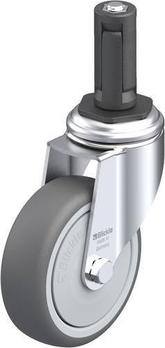 Blickle Lenkrolle LKRA-PATH 101KF-11-ER13 in Grau und Silber mit 100 mm Rad-Durchmesser und 120 kg Tragfähigkeit - Bild 1