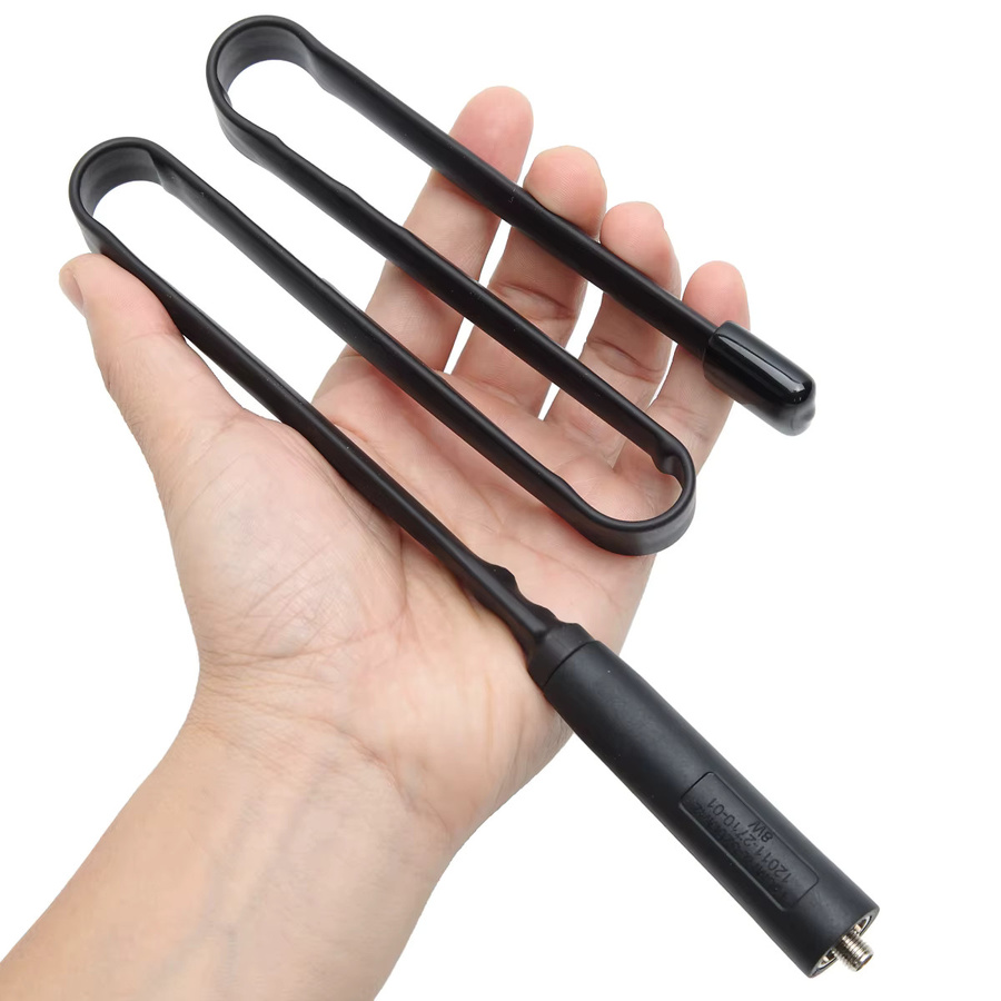 Abbree Taktische Dualband Antenne SMA-weiblich für Walkie Talkie Baofeng UV-5R UV-21 und Quan Sheng K5, UKW/UHF 144/430MHz, Schwarz - Bild 3