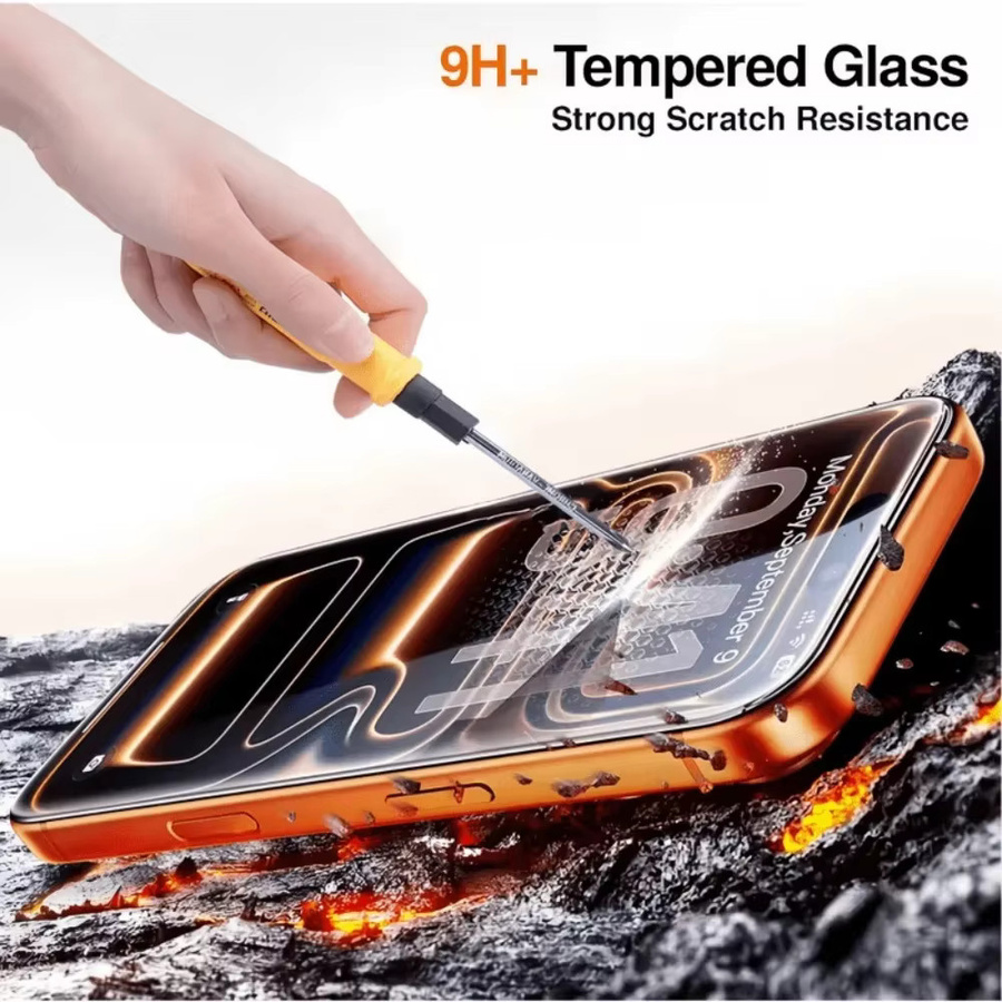 4er-Pack DIXSG Full Cover Displayschutzfolie aus gehärtetem Glas für iPhone 17 16 15 14 13 12 11 Pro Max Plus XR XS, transparent - Bild 2