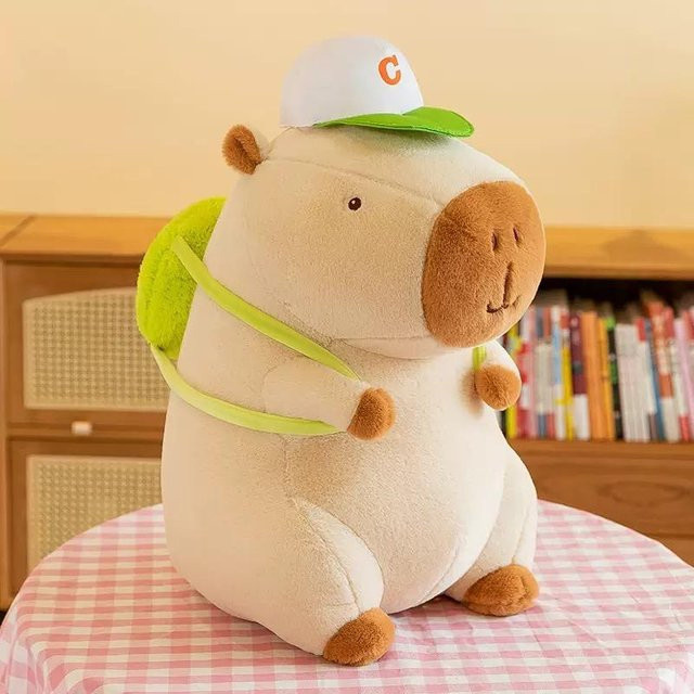 Yiran Health & Beauty Capybara Plüschtier, Gelb, Braun, 23cm - Bild 1