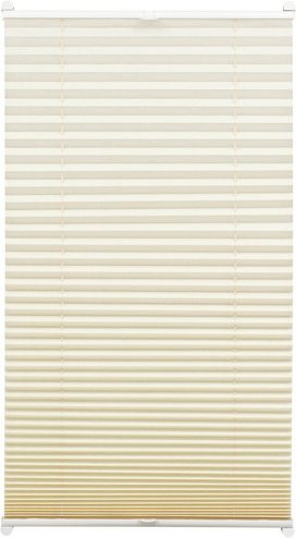 Gardinia Easyfix Plissee lichtdurchlässig aus Polyester, Farbe: Elfenbein, B: 100 cm, H: 130 cm - Bild 1