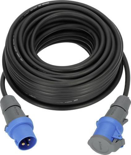 Brennenstuhl Camping-CEE-Verlängerungskabel H07RN-F 3G 2,5 mm² Schwarz Grau Blau 25 m - Bild 1