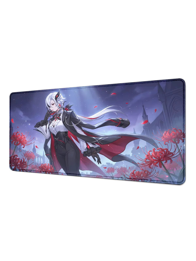BuDuCoost Gaming Mauspad Genshin Impact Arlecchino Design Multicolor Schreibtischunterlage für PC und Laptop - Bild 4