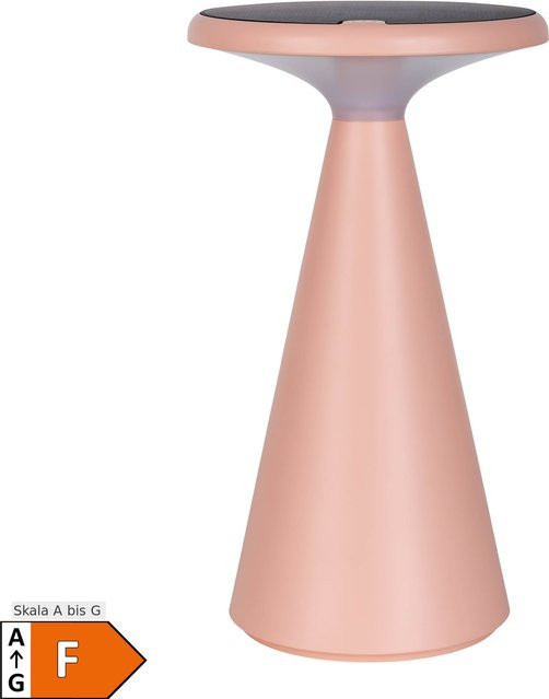 Näve Solar-Akku-Tischleuchte PALU LED in Pink, Höhe: 20 cm, Durchmesser: 11,5 cm - Bild 1