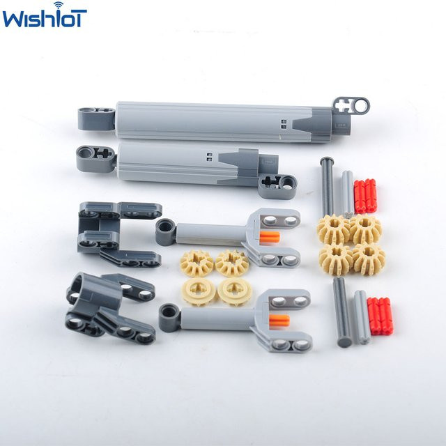 wishiot MOC-Schubstangen-Set, 22-teiliges Set, technische Teile, Bunt / Mehrfarbig - Bild 1