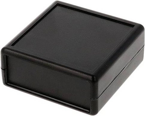 Hammond Electronics 1593BBBK Universal-Gehäuse aus ABS-Kunststoff in Schwarz, B/T/H: 95 x 76 x 30 mm - Bild 1